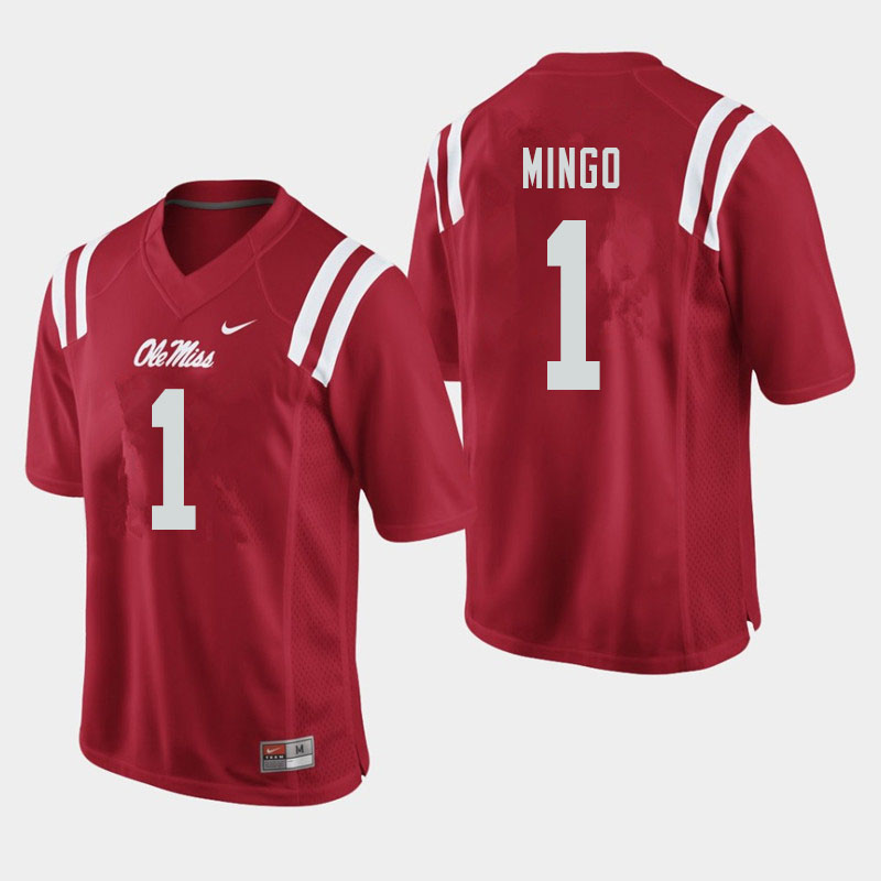 Jonathan Mingo Ole Miss Rebels NCAA Men's Red #1 Stitched Limited College Football Jersey ZOW3358ZQ